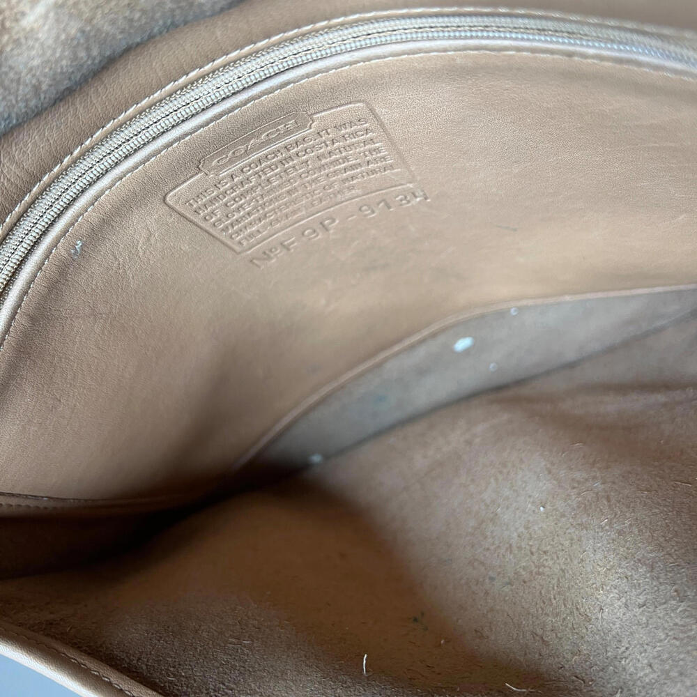 Coach Tan Leather Shoulder Bag - Picture 10 of 11
